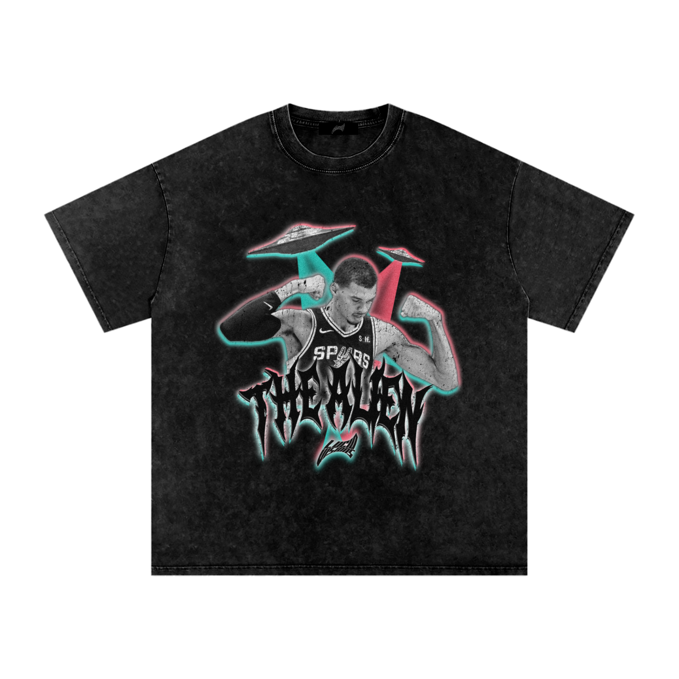 THE ALIEN V2- Snow Washed Oversized Cotton T-Shirt
